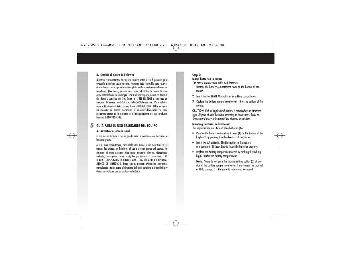 FELLOWES 9893401 User Manual | Page 3 / 16