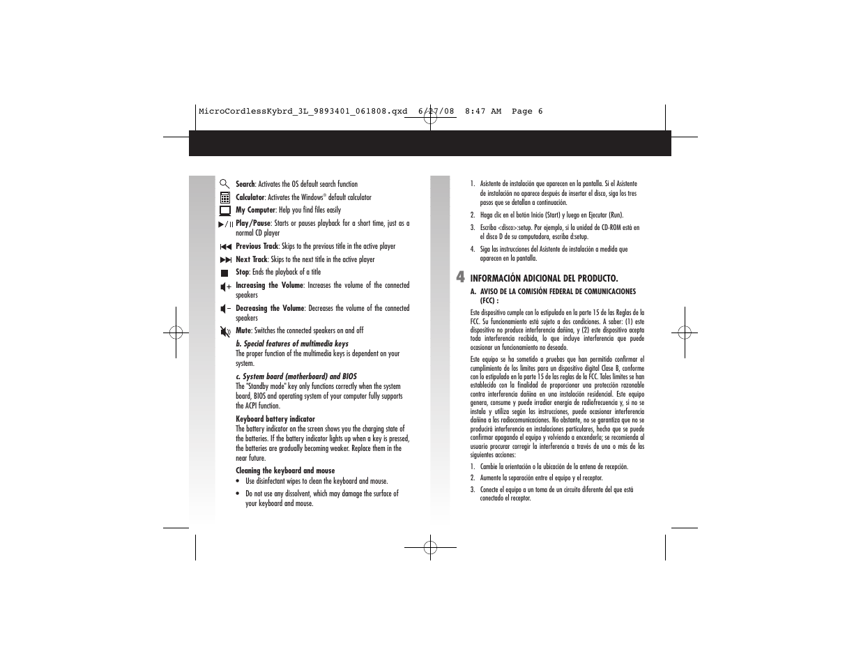 FELLOWES 9893401 User Manual | Page 6 / 16