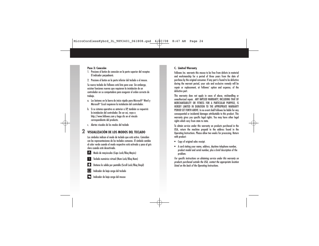 FELLOWES 9893401 User Manual | Page 9 / 16