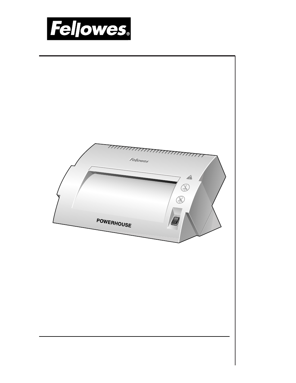 FELLOWES POWERSHRED 1000 User Manual | 7 pages