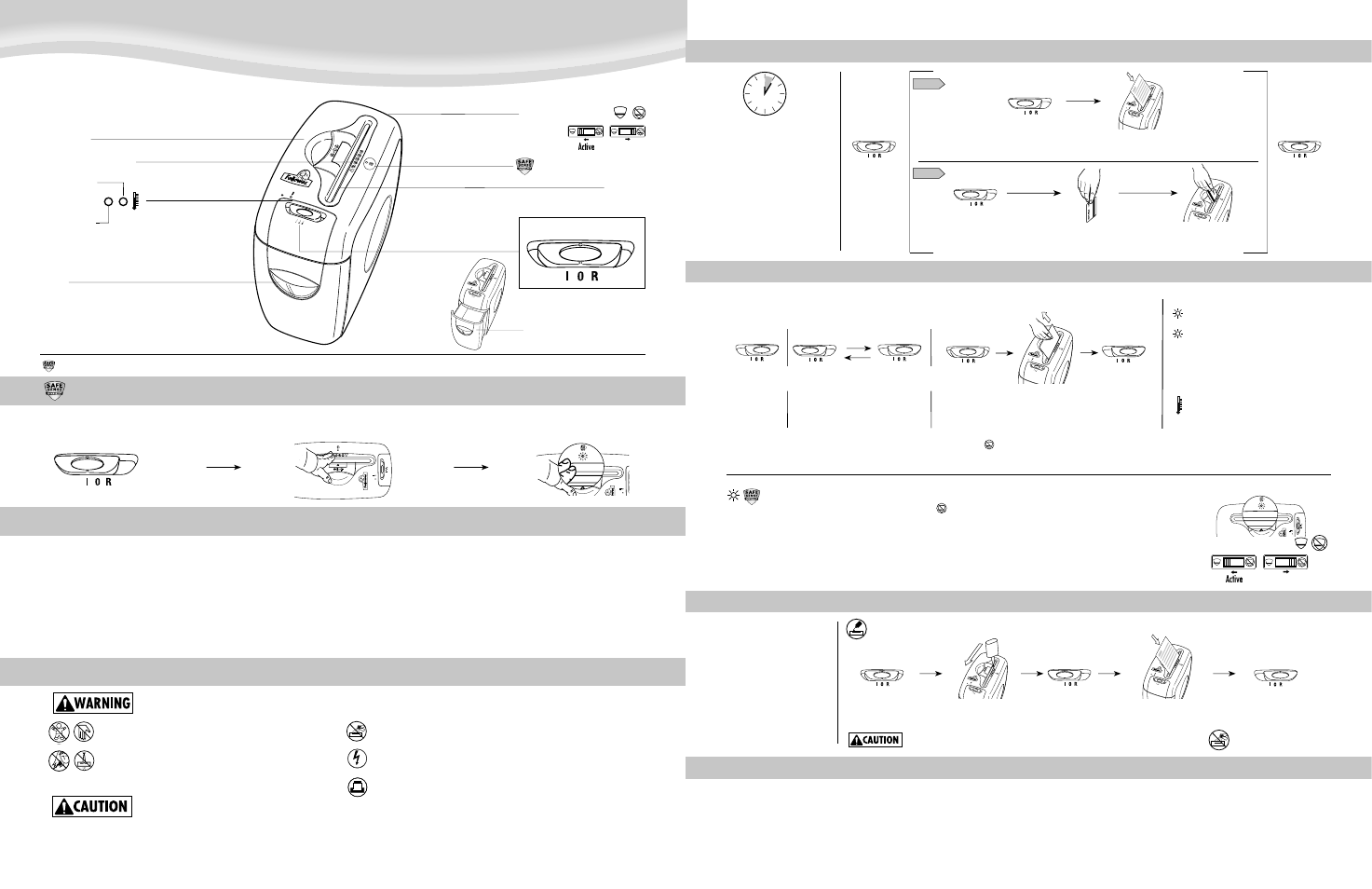 Model hd-12cs model hd-12c, Operation troubleshooting maintenance, Warranty | FELLOWES HD12CS User Manual | Page 2 / 2