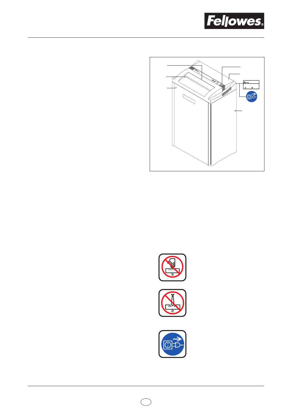 Important safety instructions, Parts identification, Caution | FELLOWES 120 User Manual | Page 4 / 8