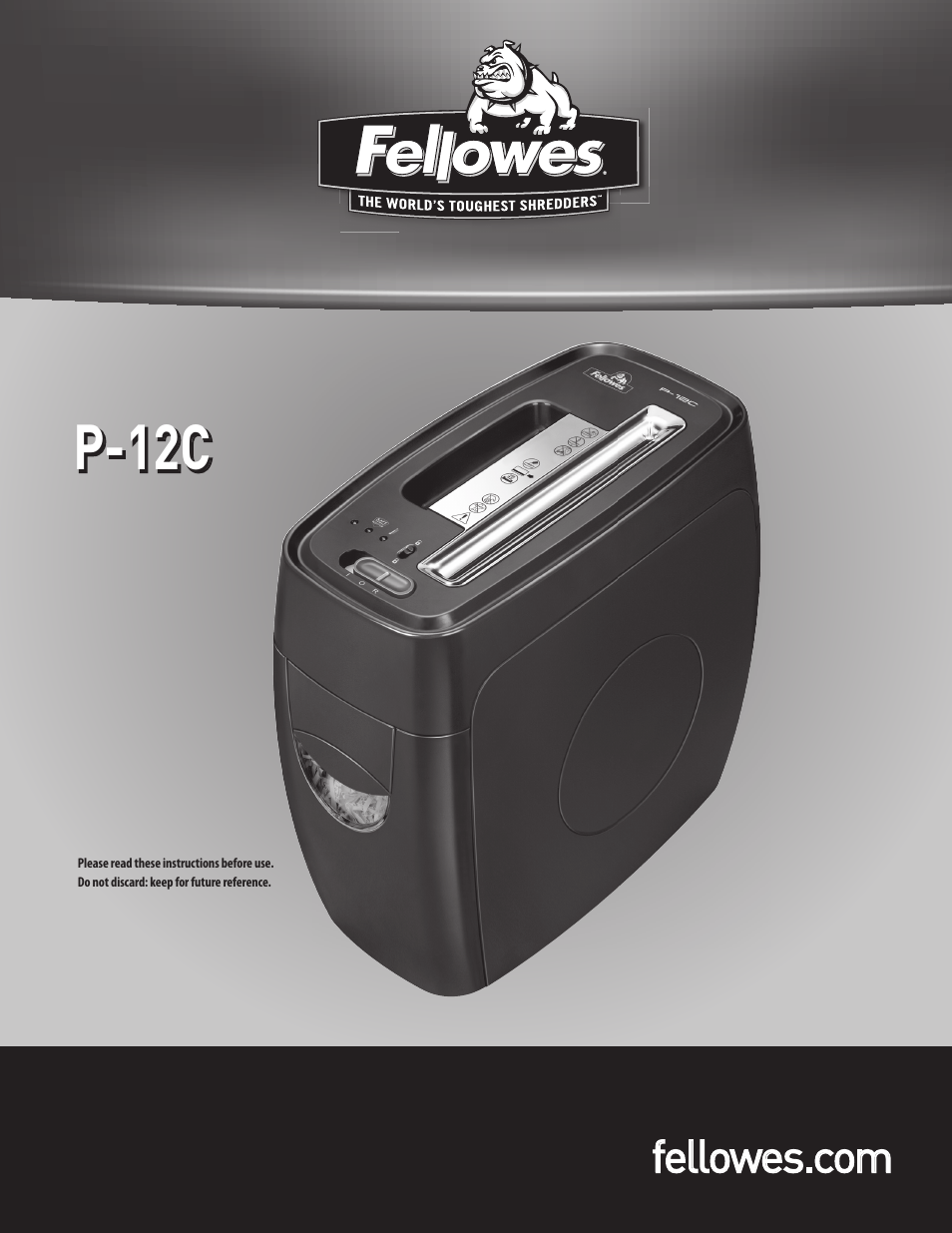 FELLOWES P-12C User Manual | 4 pages