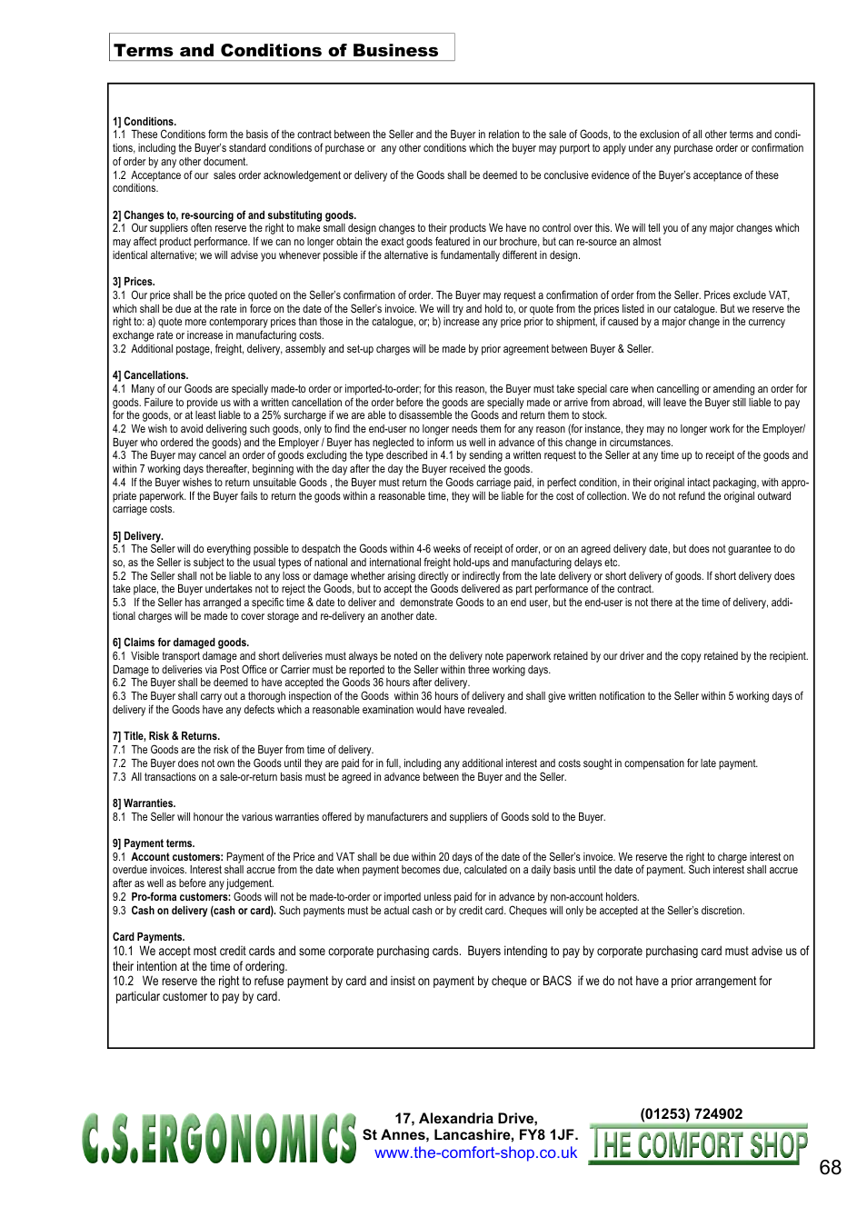 FELLOWES C.S. Ergonomics RH 400 User Manual | Page 68 / 70