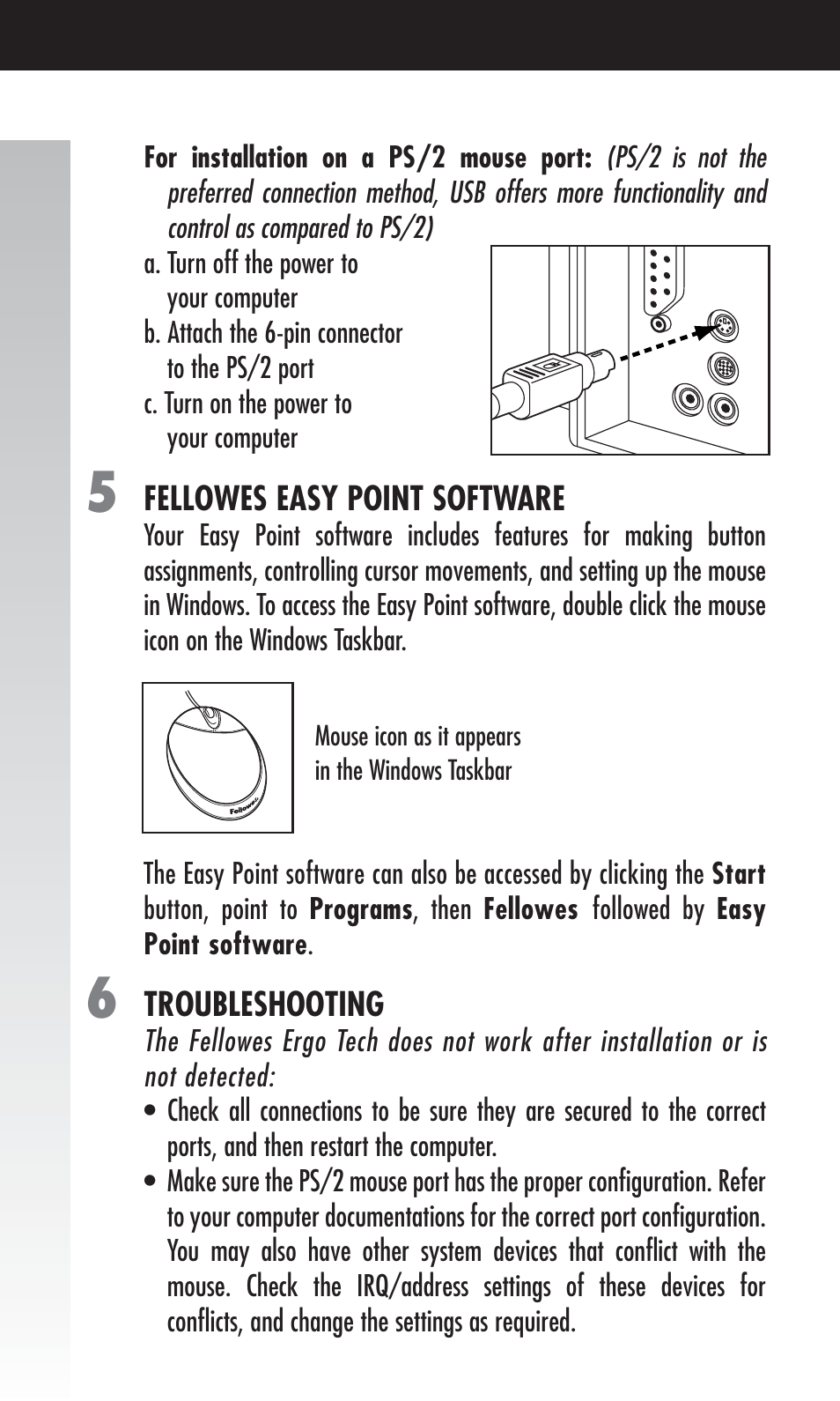 FELLOWES Mouse User Manual | Page 3 / 8