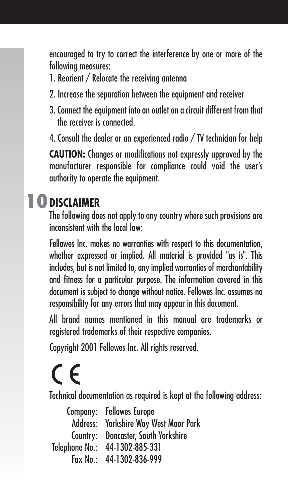 FELLOWES Mouse User Manual | Page 6 / 8