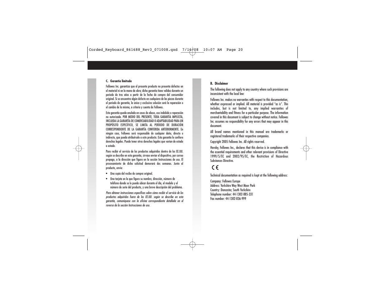 FELLOWES 861688 User Manual | Page 5 / 12