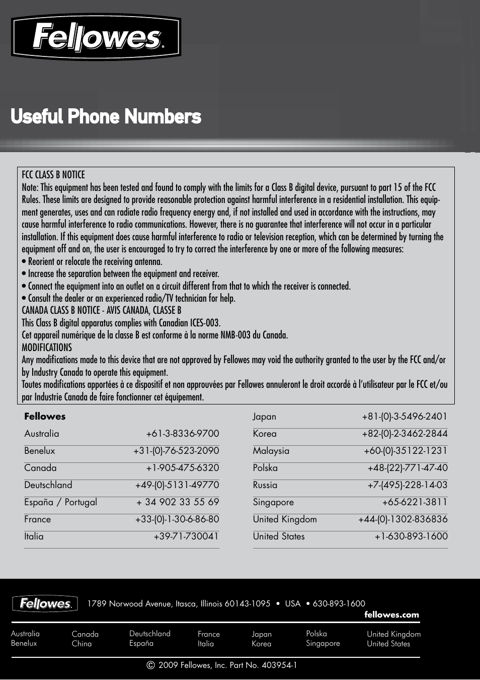 Electric paper trimmer, Powertrim | FELLOWES PowerTrim User Manual | Page 9 / 9