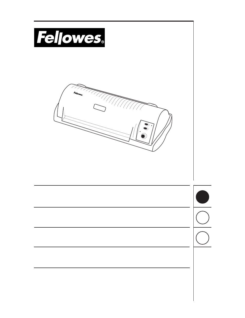 FELLOWES GXL 125 User Manual | 5 pages