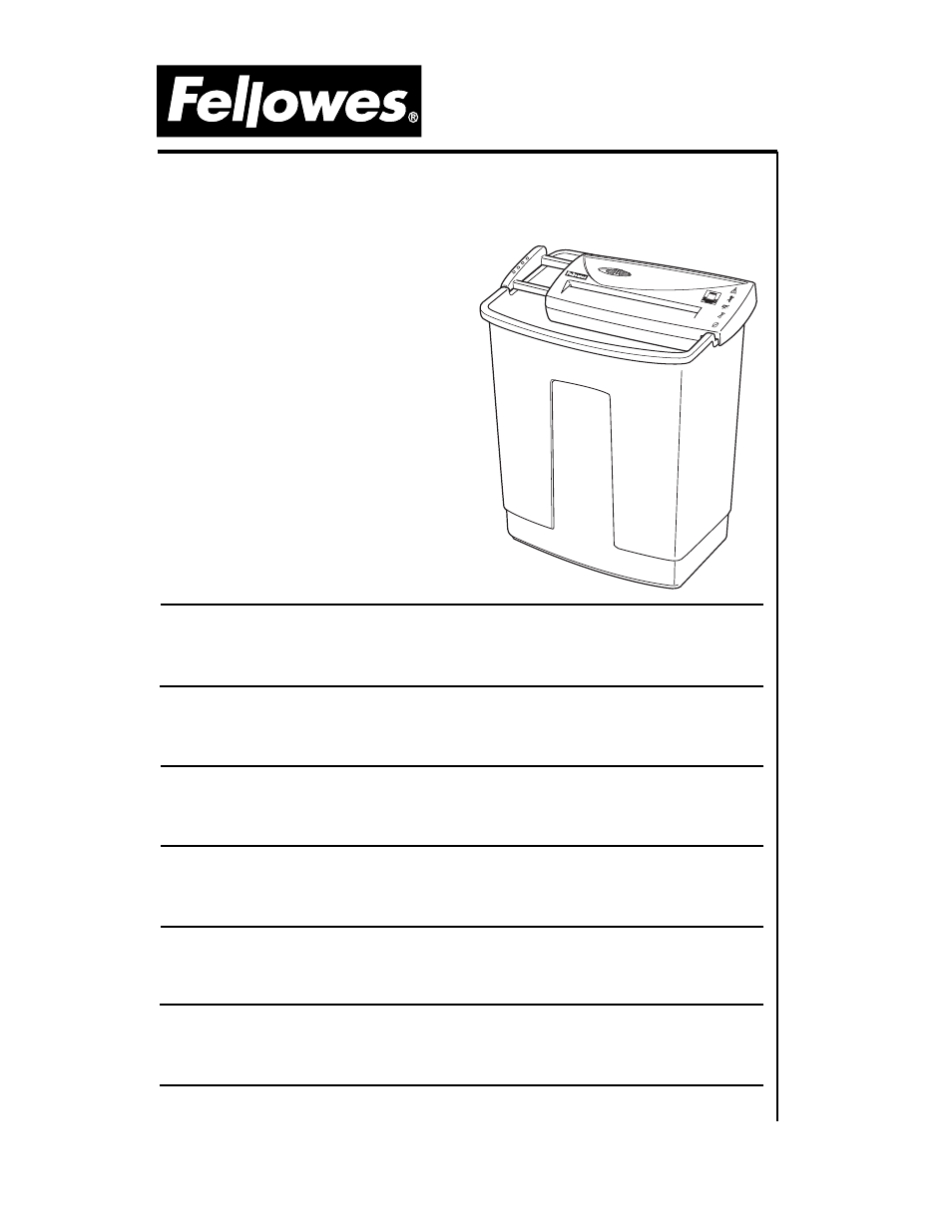 FELLOWES OD400 User Manual | 3 pages