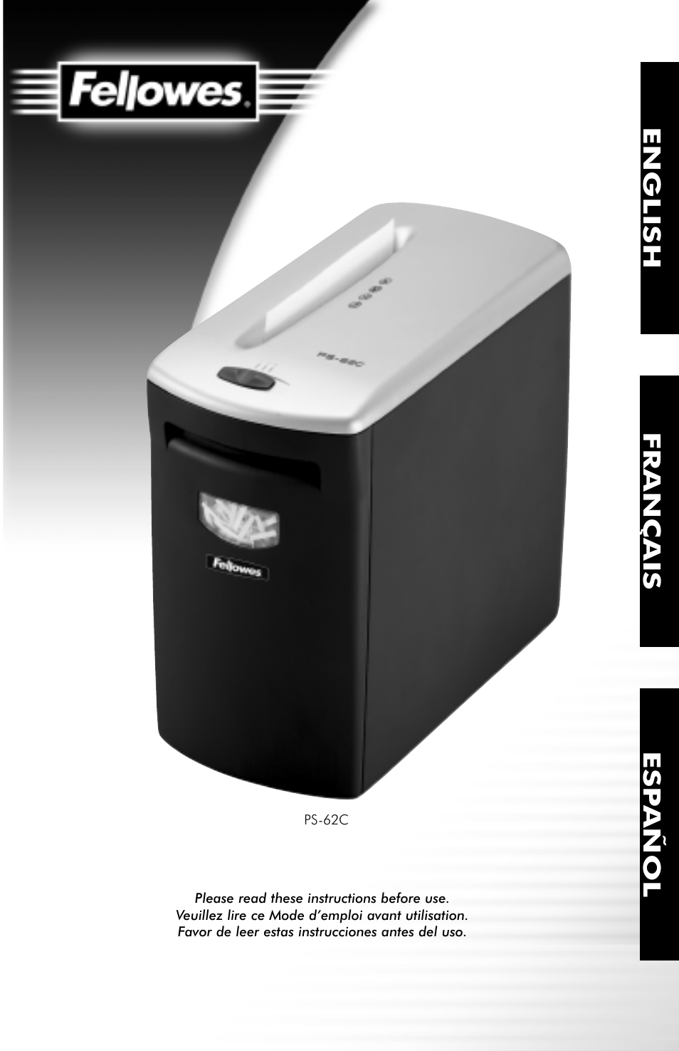FELLOWES PS-62C User Manual | 21 pages