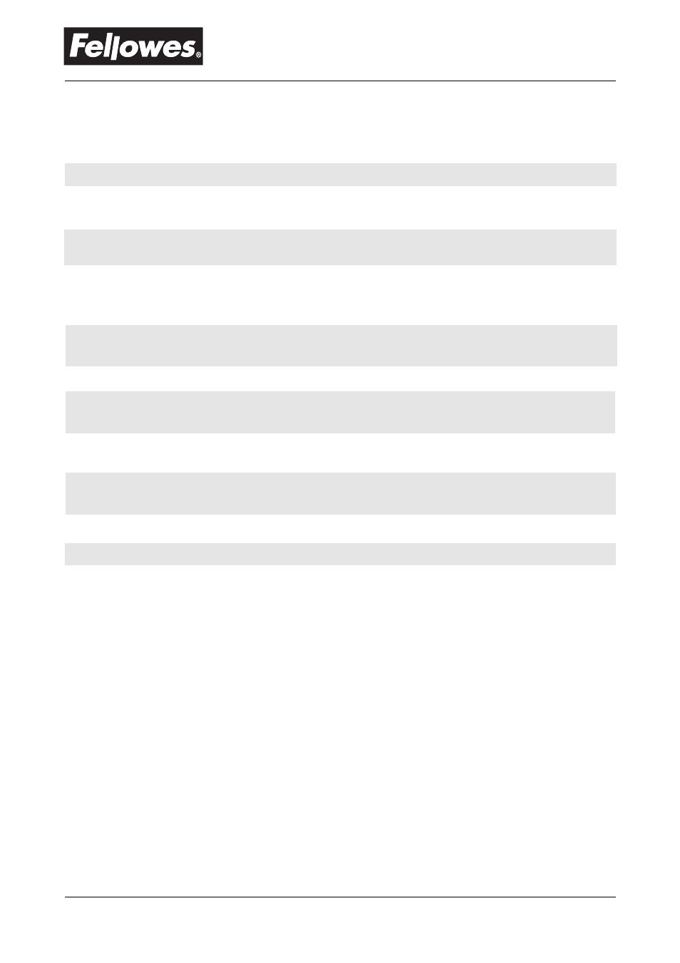 Technical specifications | FELLOWES 520 User Manual | Page 5 / 8