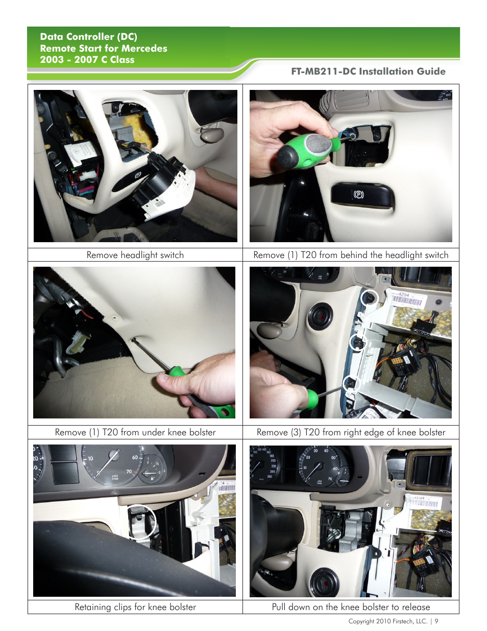 Firstech, LLC. FT-MB211-DC User Manual | Page 9 / 10