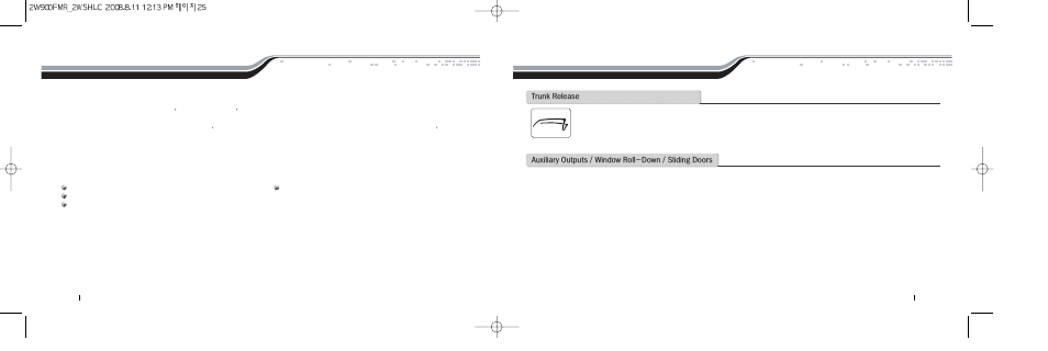 General system functions | Firstech, LLC. 2W900FMR-2ND-5P User Manual | Page 13 / 22