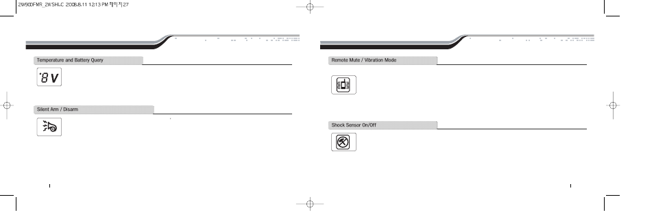 General system functions | Firstech, LLC. 2W900FMR-2ND-5P User Manual | Page 14 / 22