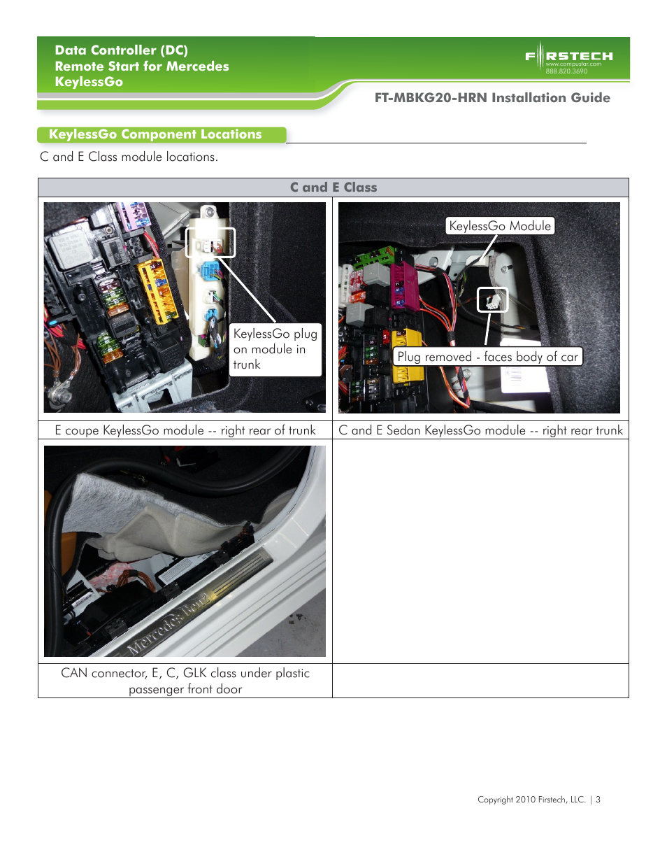 Firstech, LLC. FT-MBKG20-HRN User Manual | Page 3 / 7