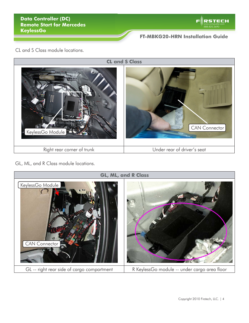 Firstech, LLC. FT-MBKG20-HRN User Manual | Page 4 / 7