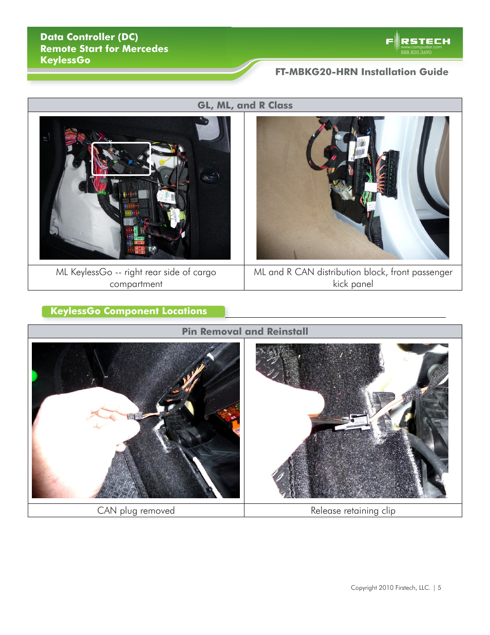 Firstech, LLC. FT-MBKG20-HRN User Manual | Page 5 / 7