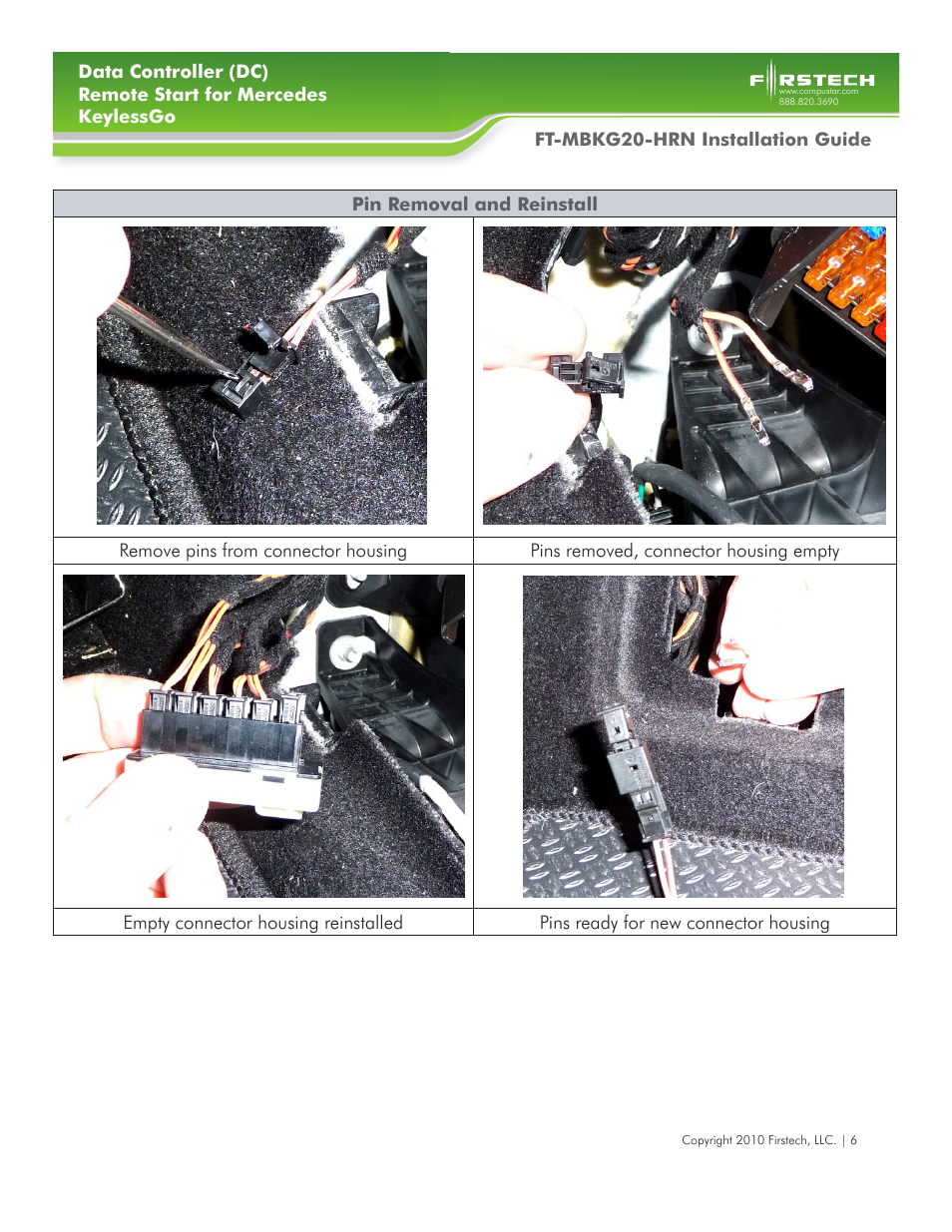 Firstech, LLC. FT-MBKG20-HRN User Manual | Page 6 / 7