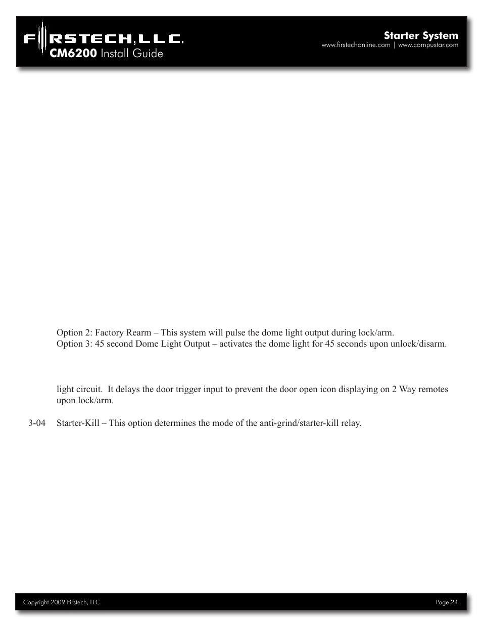 Cm6200 install guide | Firstech, LLC. CM6200 User Manual | Page 24 / 33