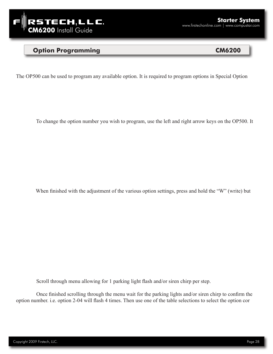 Cm6200 install guide | Firstech, LLC. CM6200 User Manual | Page 28 / 33