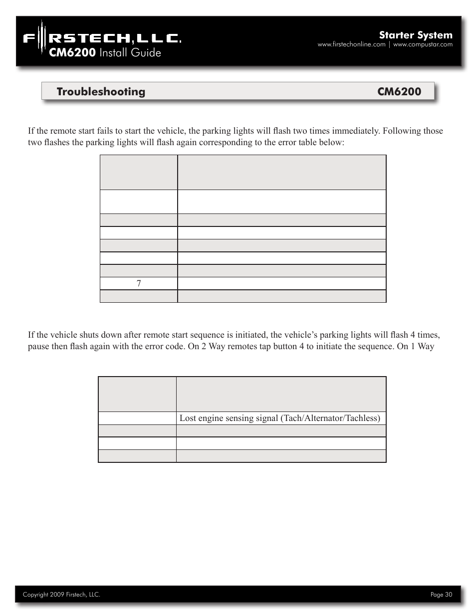 Cm6200 install guide | Firstech, LLC. CM6200 User Manual | Page 30 / 33