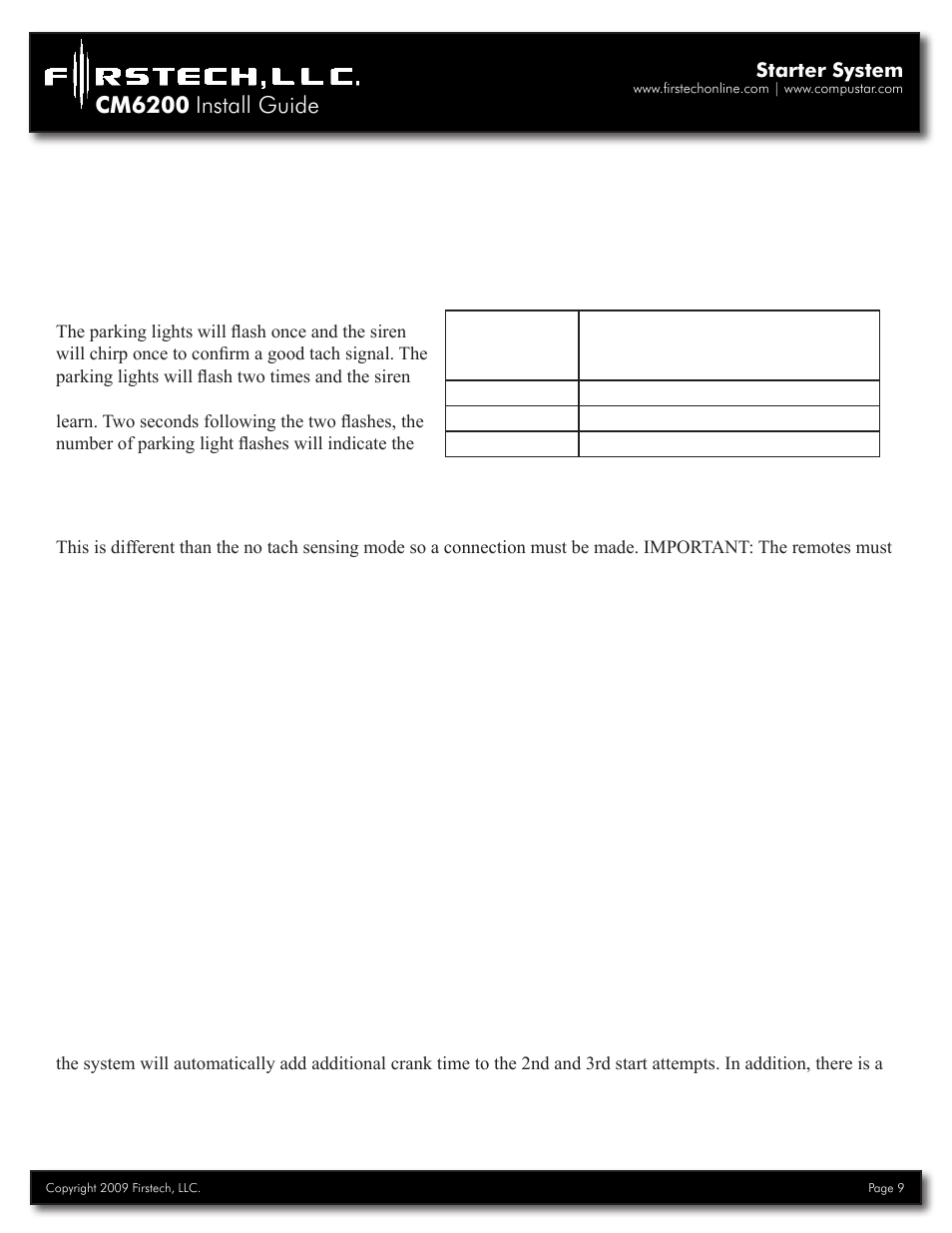 Cm6200 install guide | Firstech, LLC. CM6200 User Manual | Page 9 / 33