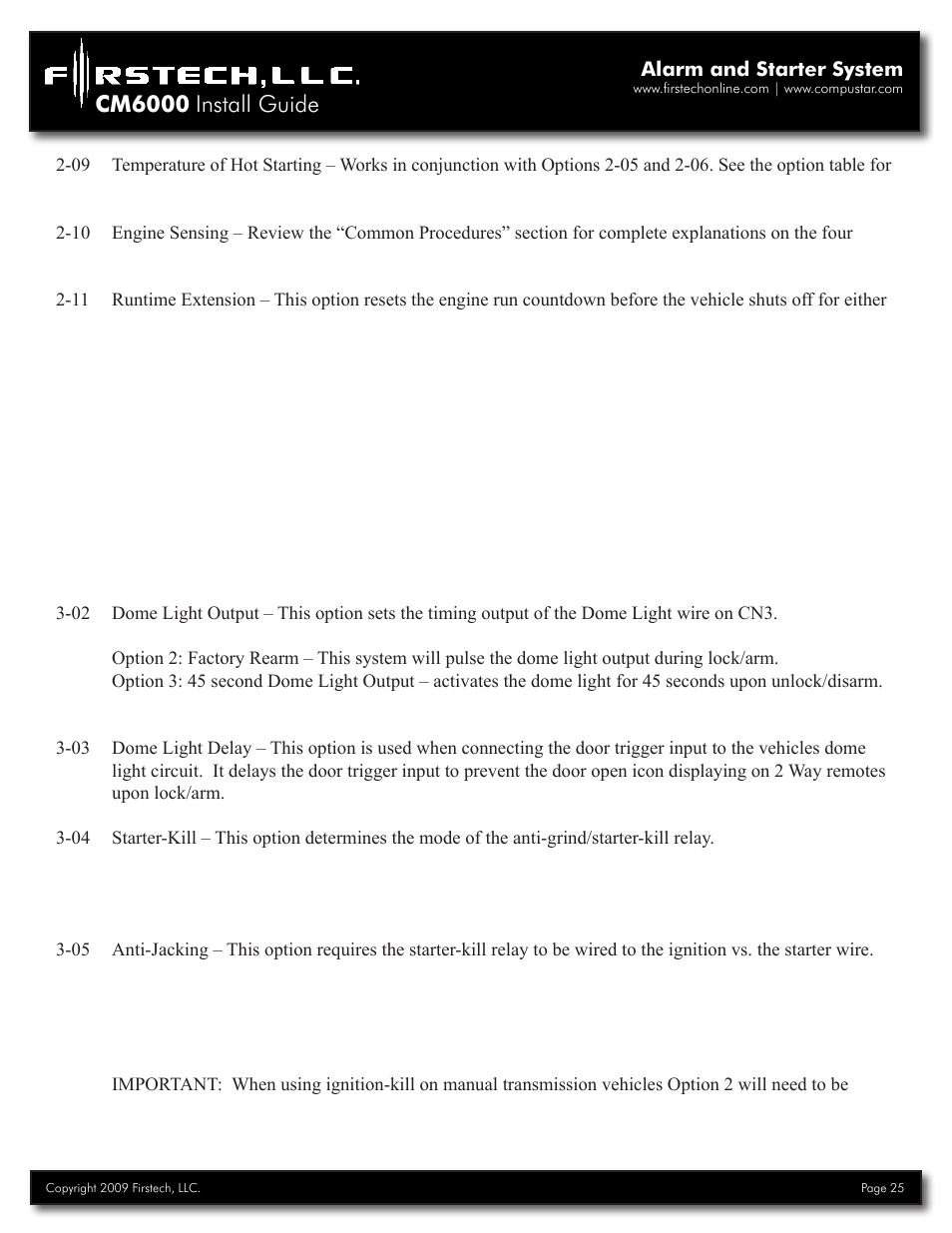 Cm6000 install guide | Firstech, LLC. RF-2W900FM-5PT User Manual | Page 25 / 35