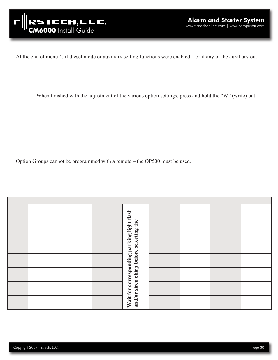 Cm6000 install guide | Firstech, LLC. RF-2W900FM-5PT User Manual | Page 30 / 35