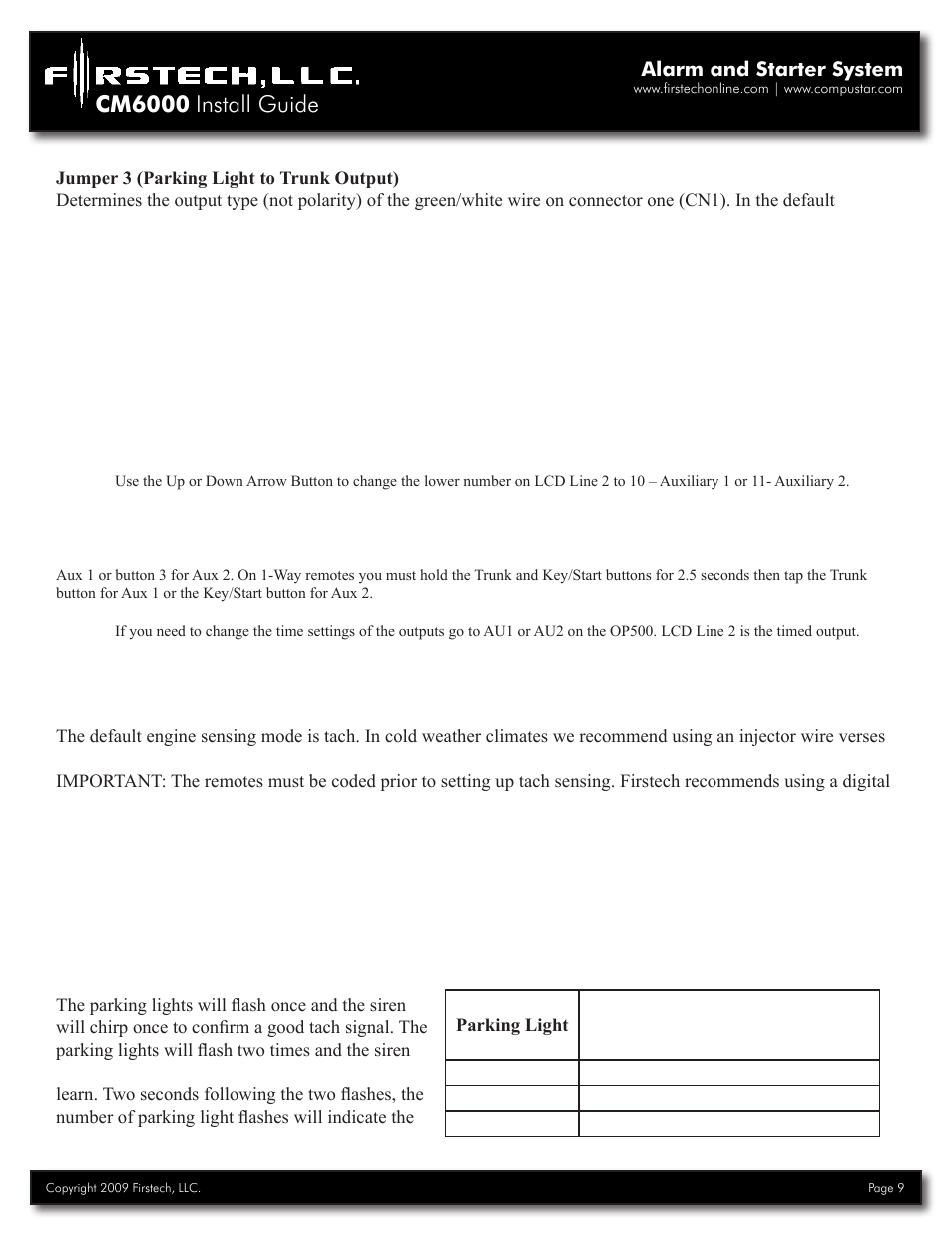 Cm6000 install guide | Firstech, LLC. RF-2W900FM-5PT User Manual | Page 9 / 35