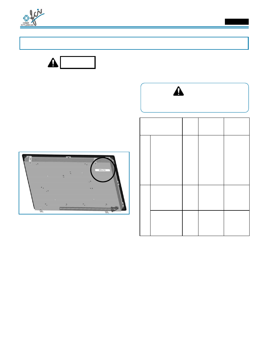 Installation manual, Electrical connections, Danger | Warning | FCI Home Appliances ECCB 30" User Manual | Page 12 / 40