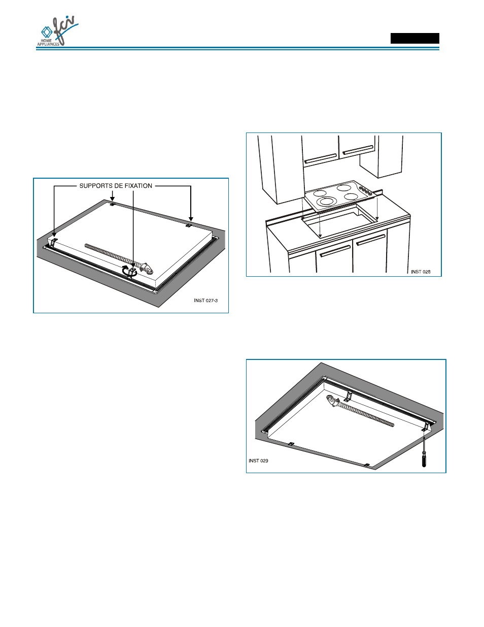 Manuel d’installation | FCI Home Appliances ECCB 30" User Manual | Page 22 / 40