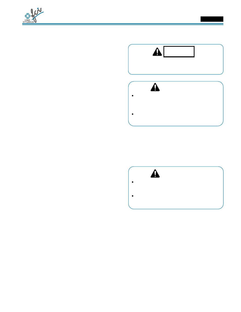 FCI Home Appliances ECCB 30" User Manual | Page 27 / 40