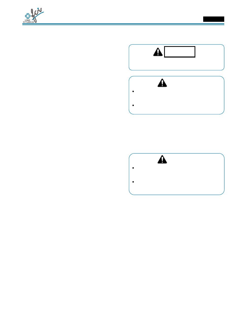 FCI Home Appliances ECCB 30" User Manual | Page 3 / 40