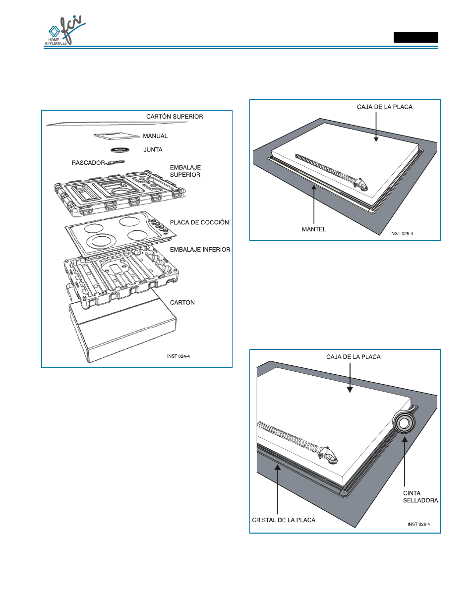 Manual de instalación | FCI Home Appliances ECCB 30" User Manual | Page 33 / 40