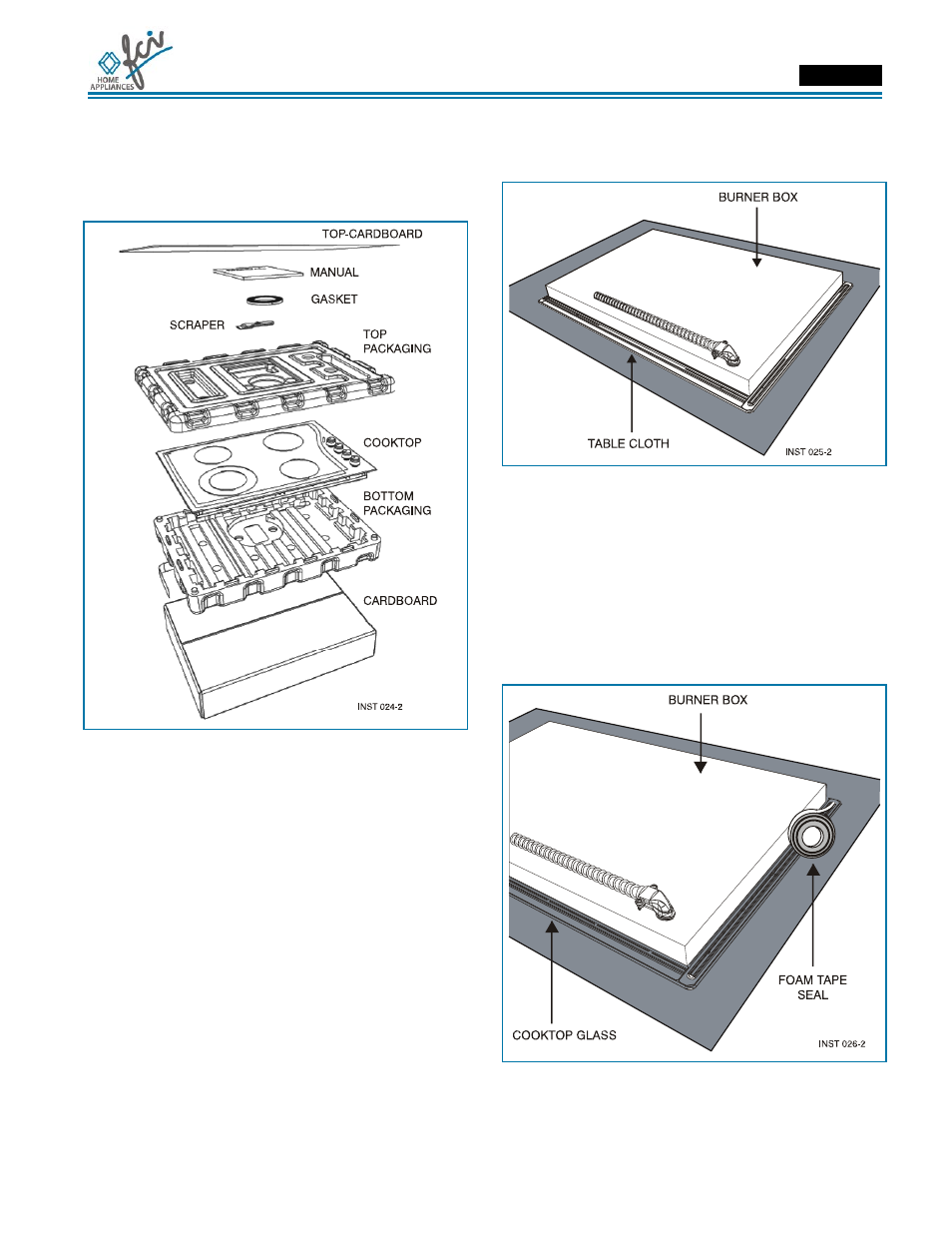 Installation manual | FCI Home Appliances ECCB 30" User Manual | Page 9 / 40