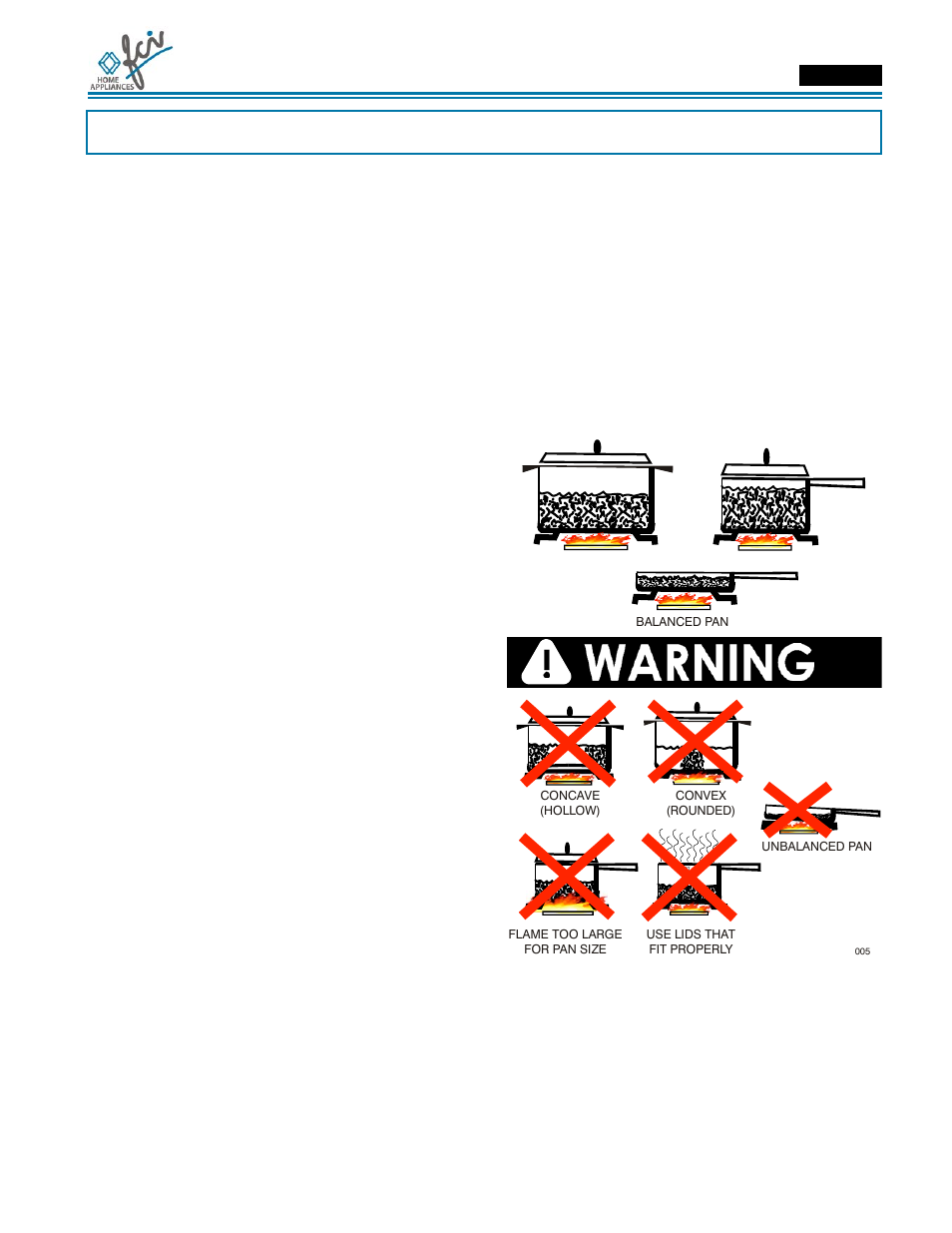 Use & care manual, Cookware | FCI Home Appliances COGB33062 User Manual | Page 9 / 40