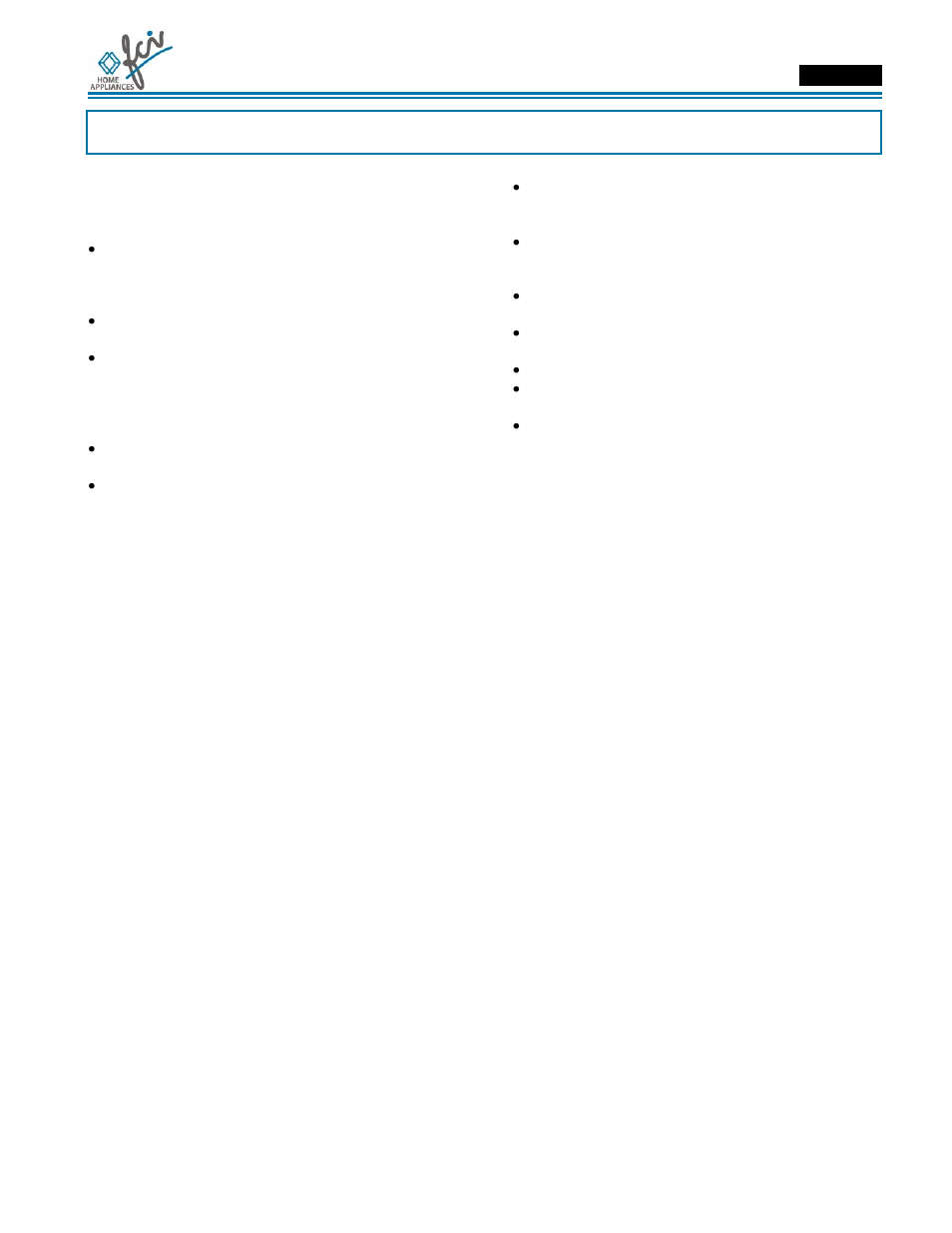 Use & care manual, Electric cooktop operation | FCI Home Appliances ECCB 36 User Manual | Page 10 / 48