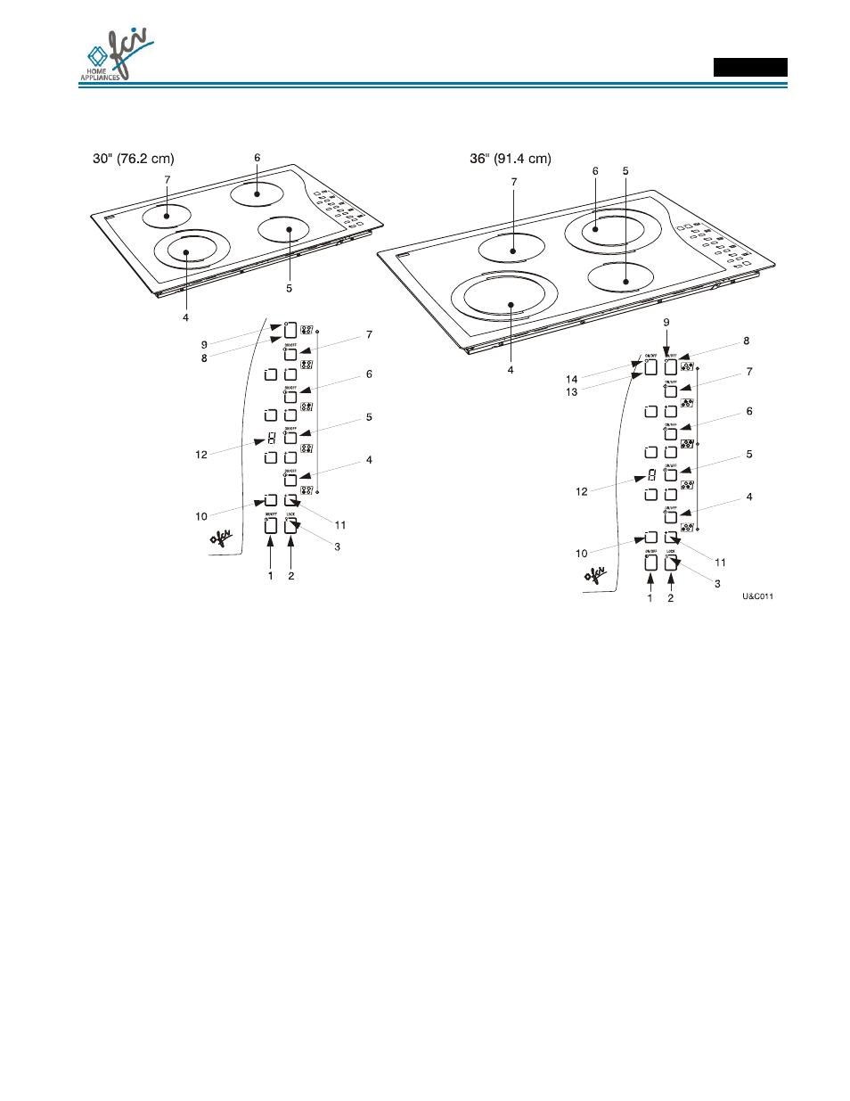 Use & care manual | FCI Home Appliances ECCB 36 User Manual | Page 7 / 48