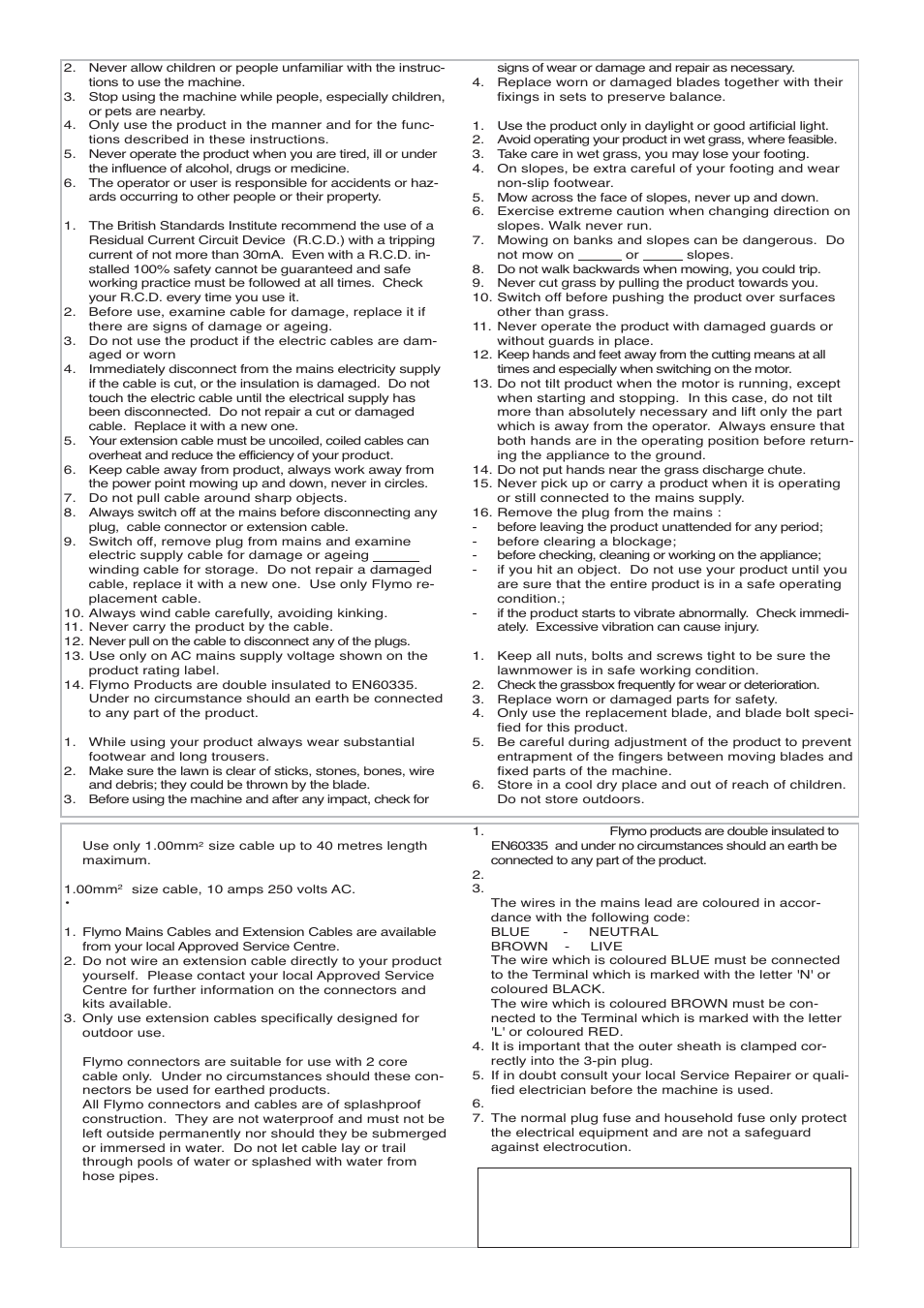 Flymo VENTURER 32 EM032 User Manual | Page 3 / 10