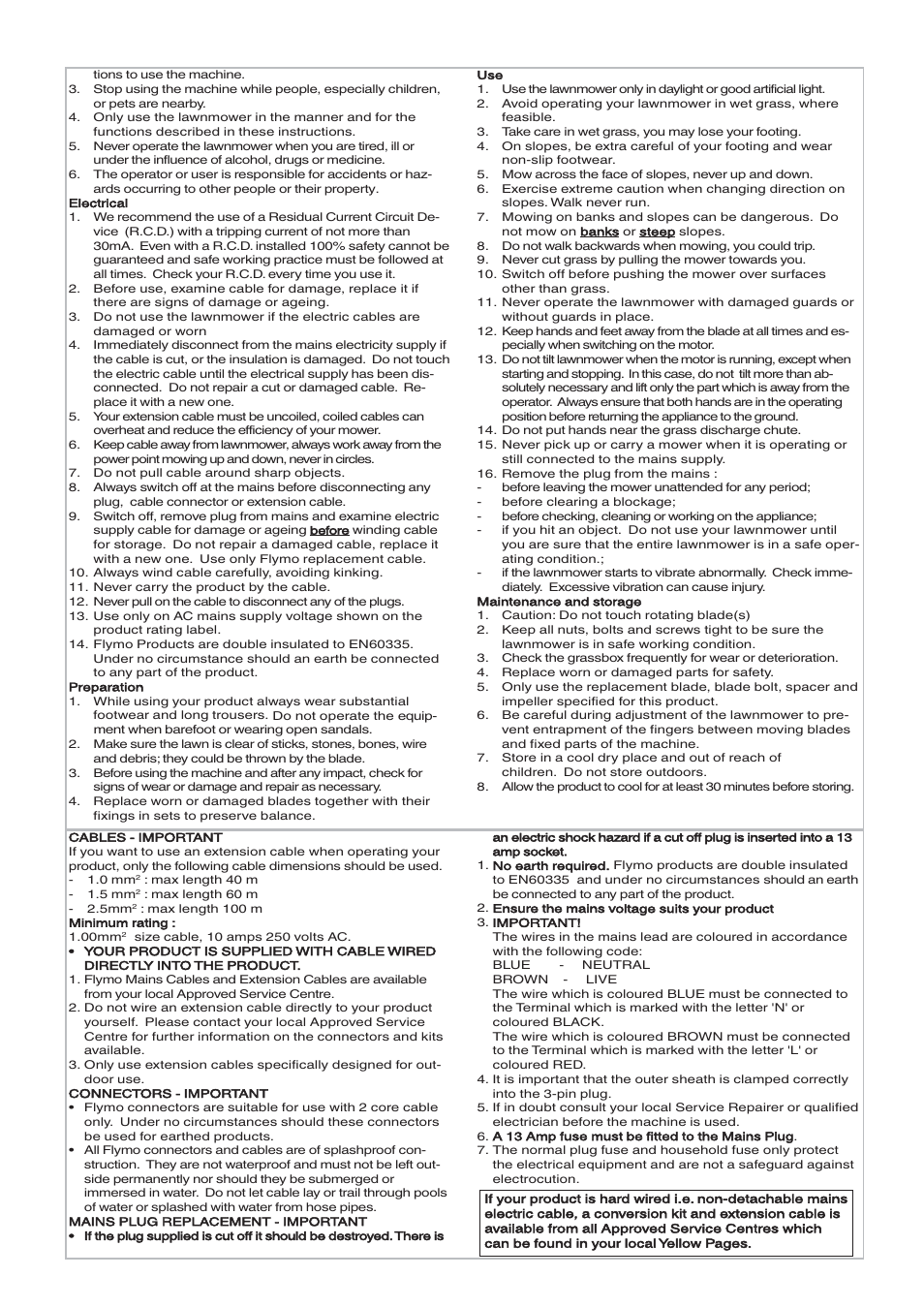 Flymo VENTURER 32 RE32 User Manual | Page 3 / 8
