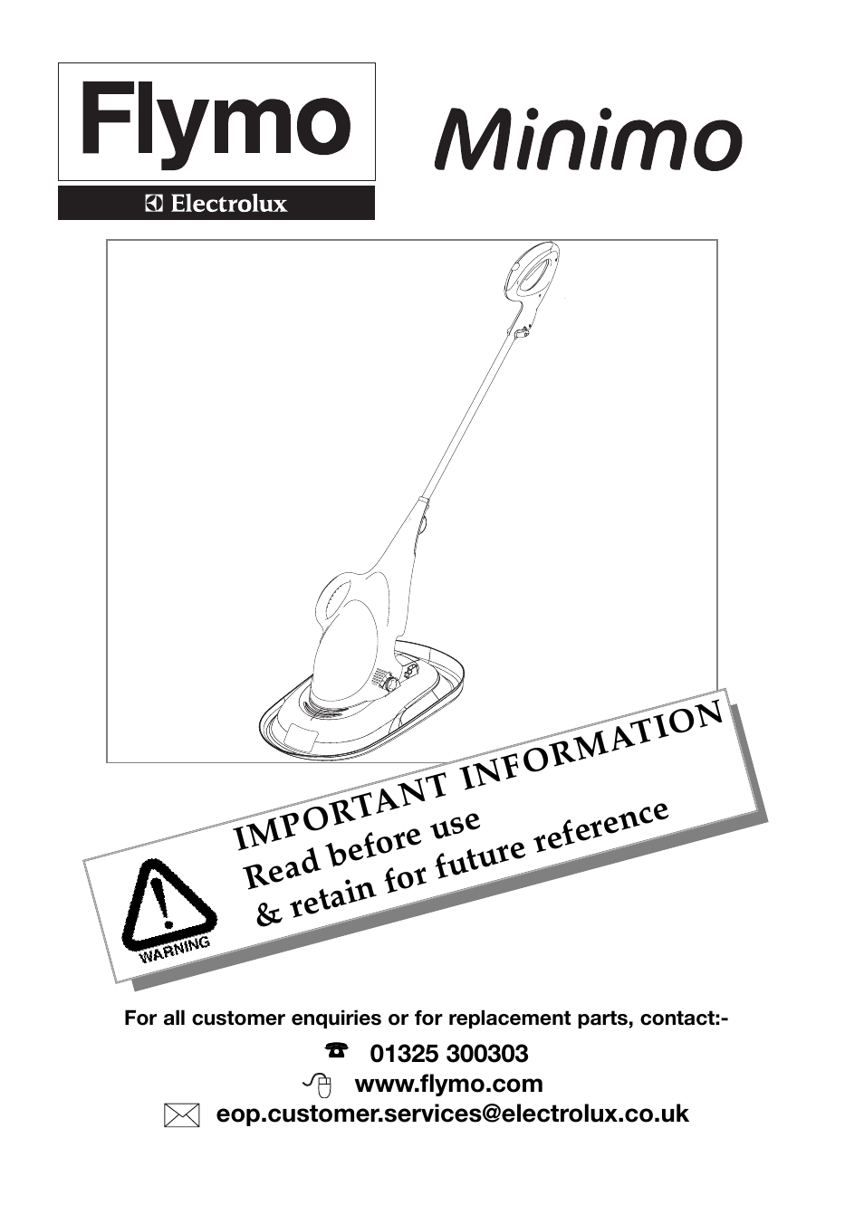 Flymo Electrolux Minimo User Manual | 8 pages