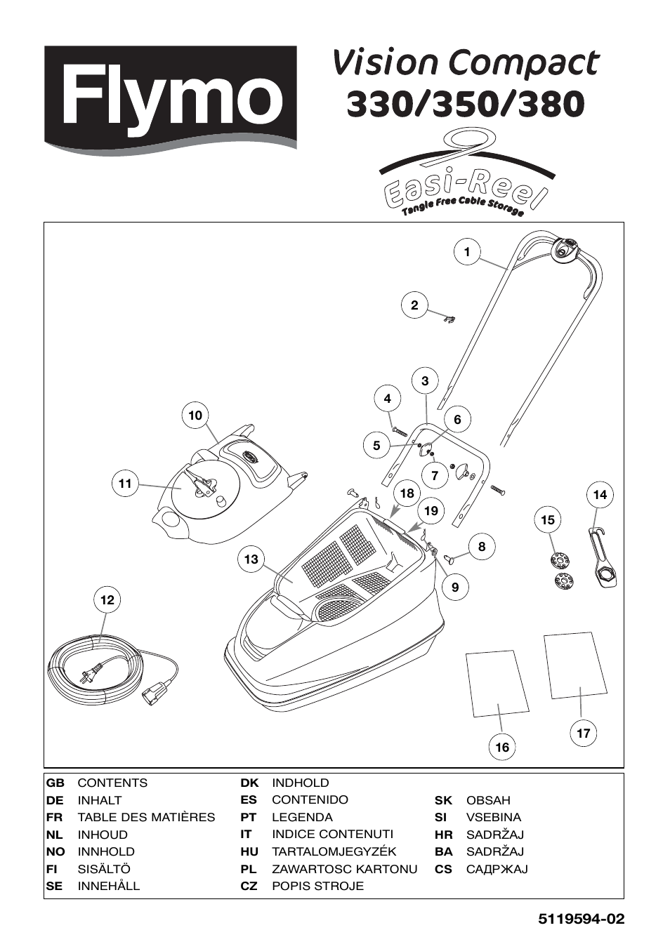 Flymo 330 User Manual | 9 pages