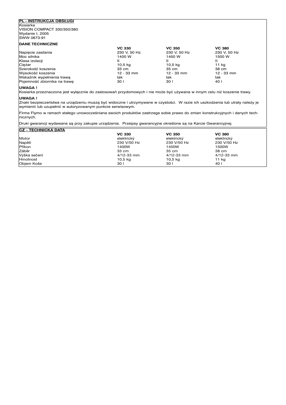 Flymo 330 User Manual | Page 9 / 9