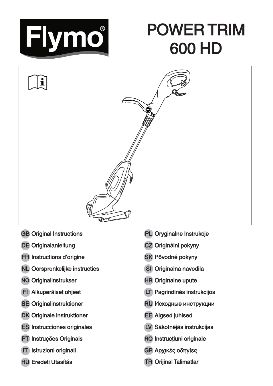 Flymo 600 HD User Manual | 80 pages