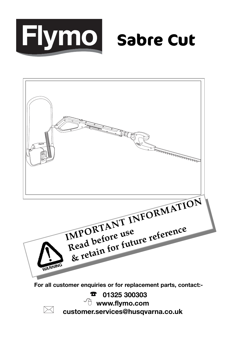 Flymo Sabre Cut User Manual | 8 pages