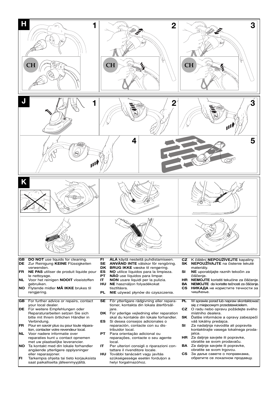 Flymo TURBO LITE 400 User Manual | Page 4 / 9