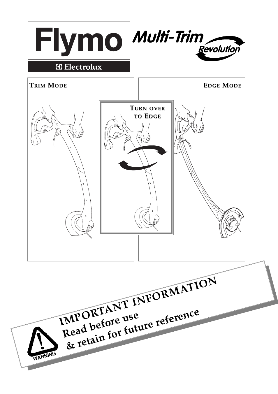 Flymo Multi-Trim Edger And Trimmer User Manual | 8 pages