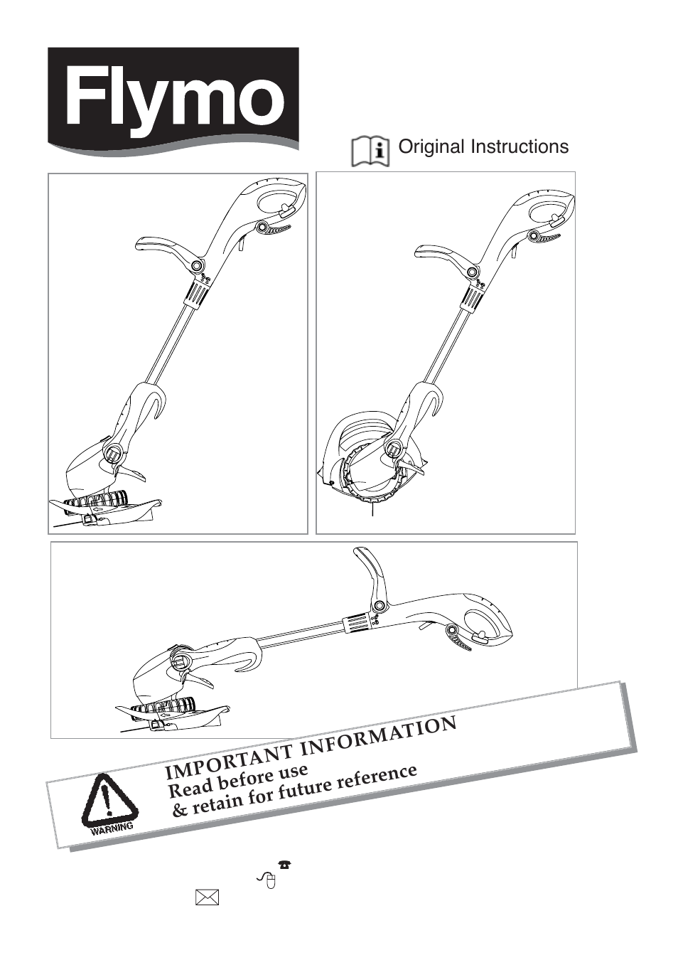 Flymo CONTOUR 500 XT User Manual | 9 pages