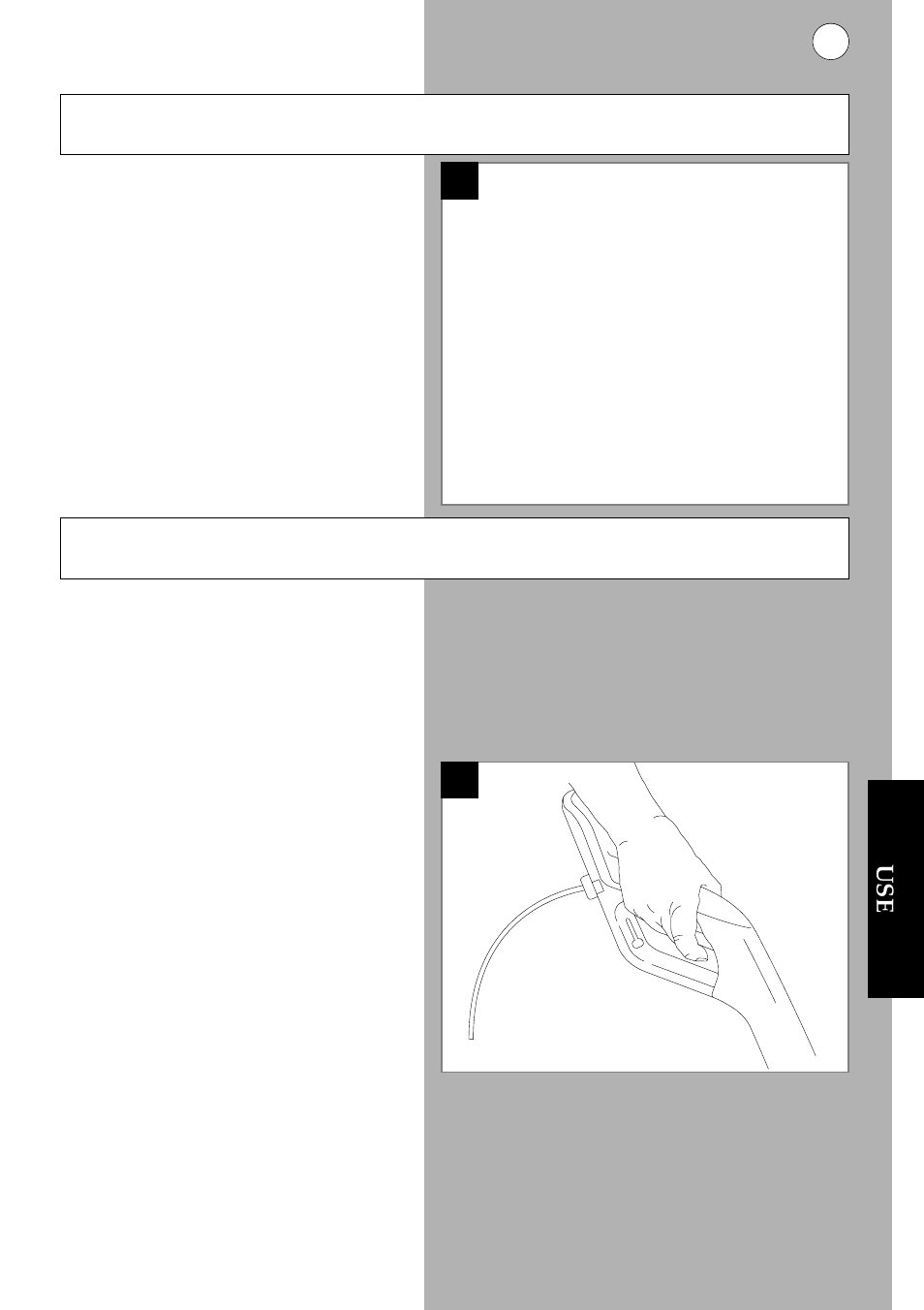 Product rating label, Bstarting and stopping use | Flymo Mini-Trim Trimmer I User Manual | Page 6 / 15